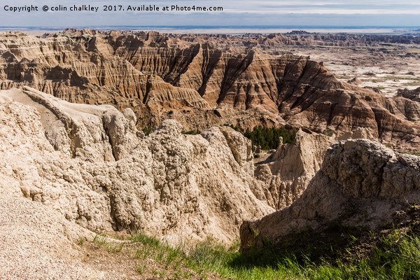 South Dakota Badlands Picture Board by colin chalkley