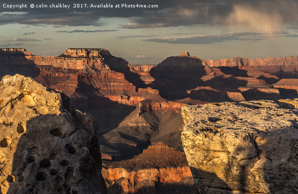 Grand Canyon Sunset Picture Board by colin chalkley