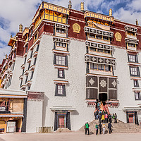 Buy canvas prints of The White Palace - Lhasa, Tibet by colin chalkley
