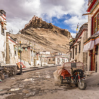 Buy canvas prints of Gyantse Sidestreet, Tibet by colin chalkley