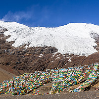 Buy canvas prints of  Karola Glacier in Tibet by colin chalkley