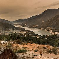 Buy canvas prints of  First Bend of the Yangtze River, China by colin chalkley