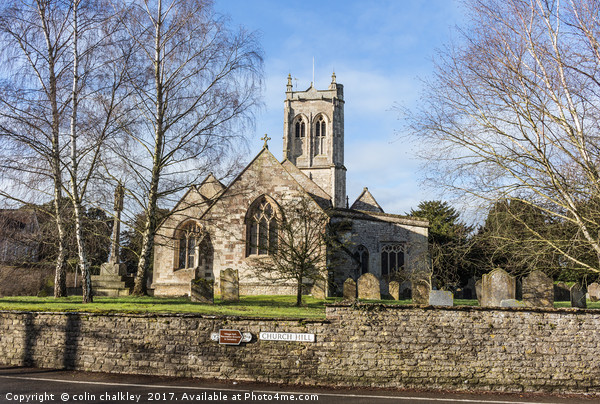 St Gregorys Church in Marnhull, Dorset Picture Board by colin chalkley