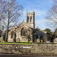 Buy canvas prints of St Gregorys Church in Marnhull, Dorset by colin chalkley