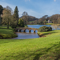 Buy canvas prints of Stourhead Garden by colin chalkley