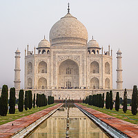 Buy canvas prints of  Taj Mahal at dawn by colin chalkley