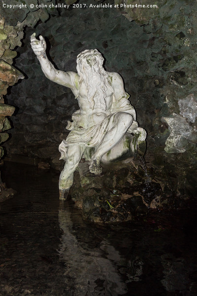 Neptune at Stourhead Picture Board by colin chalkley