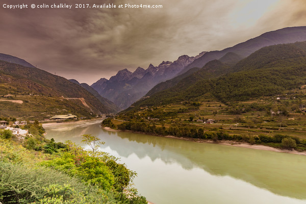 First Bend of the Yangtze River, China Picture Board by colin chalkley