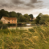 Buy canvas prints of Sturminster Mill on a cloudy day by colin chalkley