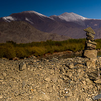 Buy canvas prints of Standing stones in Tibet by colin chalkley