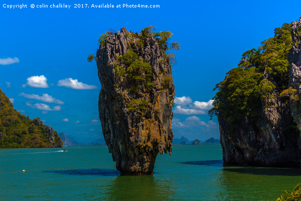 Phang Nga Bay Thailand Picture Board by colin chalkley