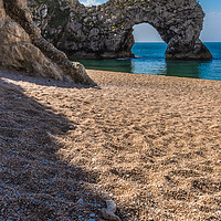 Buy canvas prints of Durdle Dor on the Dorset Coast by colin chalkley