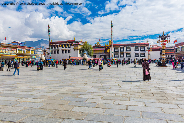 Barkhor Square, Lhasa, Tibet Picture Board by colin chalkley