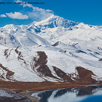 Buy canvas prints of  Yamdrok Lake - Tibet by colin chalkley