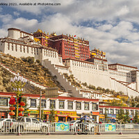 Buy canvas prints of Potala Palace in Lhasa, Tibet by colin chalkley