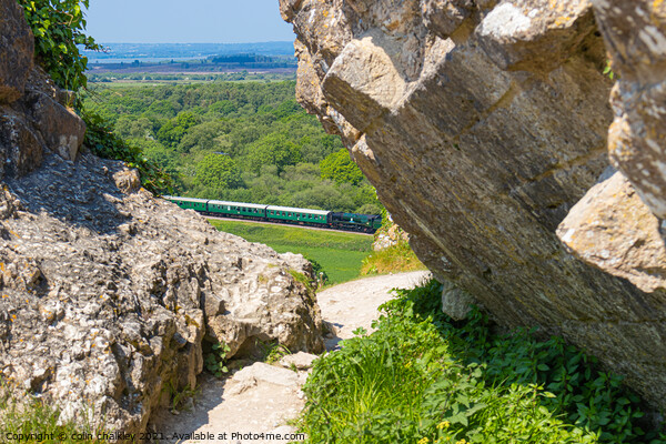 Swanage to Norden Steam Train Picture Board by colin chalkley