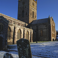 Buy canvas prints of St Davids Cathedral Pembrokeshire by Barrie Foster