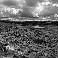 Buy canvas prints of Teifi Pools Monochrome by Barrie Foster