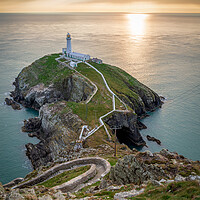 Buy canvas prints of South Stack lighthouse in North Wales by Leighton Collins