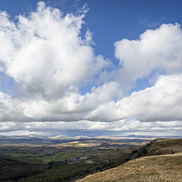 Buy canvas prints of Clouds over the Brecon Beacons by Leighton Collins