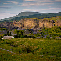Buy canvas prints of Sunlight on a Penwyllt quarry by Leighton Collins