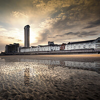 Buy canvas prints of Sunset at Swansea Bay by Leighton Collins