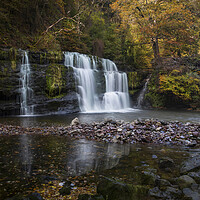 Buy canvas prints of Autumn at Waterfall country by Leighton Collins