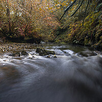 Buy canvas prints of The Nant Llech river by Leighton Collins