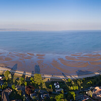 Buy canvas prints of Swansea Bay panoramic by drone by Leighton Collins