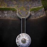 Buy canvas prints of Drone view of the Upper Lliw Valley Reservoir by Leighton Collins