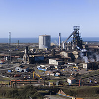 Buy canvas prints of Port Talbot Steel Works by Leighton Collins
