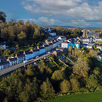 Buy canvas prints of Drone view of Llandeilo in Carmarthenshire by Leighton Collins