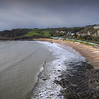 Buy canvas prints of Langland Bay on the Gower Peninsula by Leighton Collins