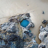 Buy canvas prints of Blue Pool Bay, Gower by Leighton Collins