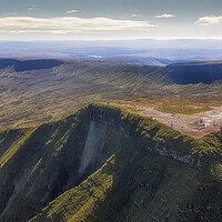 Buy canvas prints of Panoramic Penyfan in the Brecon Beacons by Leighton Collins
