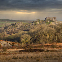 Buy canvas prints of The castle at Carreg Cennen by Leighton Collins