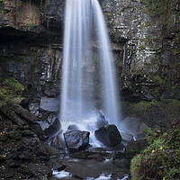 Buy canvas prints of Melincourt waterfall in full flow by Leighton Collins