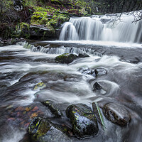 Buy canvas prints of Wet rocks and waterfalls by Leighton Collins
