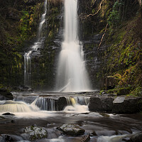 Buy canvas prints of Waterfall in the Brecon Beacons by Leighton Collins