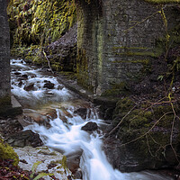 Buy canvas prints of Devil's Bridge in the Clydach Gorge by Leighton Collins