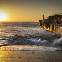 Buy canvas prints of Sunrise at Porthcawl by Leighton Collins