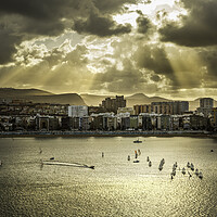 Buy canvas prints of Water sport in Gran Canaria by Leighton Collins