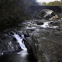 Buy canvas prints of Waterfalls of Invermoriston by Leighton Collins