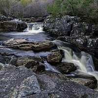 Buy canvas prints of Black Water Falls by Leighton Collins