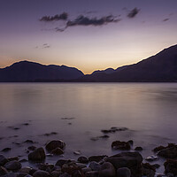 Buy canvas prints of Loch Linnhe sunset by Leighton Collins