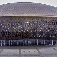 Buy canvas prints of Wales Millennium Centre by Leighton Collins