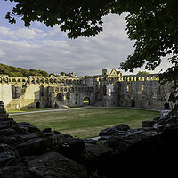 Buy canvas prints of St Davids Bishops Palace by Leighton Collins
