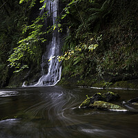 Buy canvas prints of Waterfall country in Wales by Leighton Collins