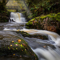 Buy canvas prints of The Sychryd Cascades by Leighton Collins