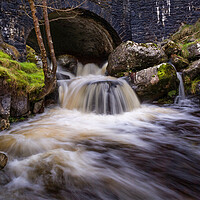 Buy canvas prints of The Afon Clydach on the Black Mountain by Leighton Collins